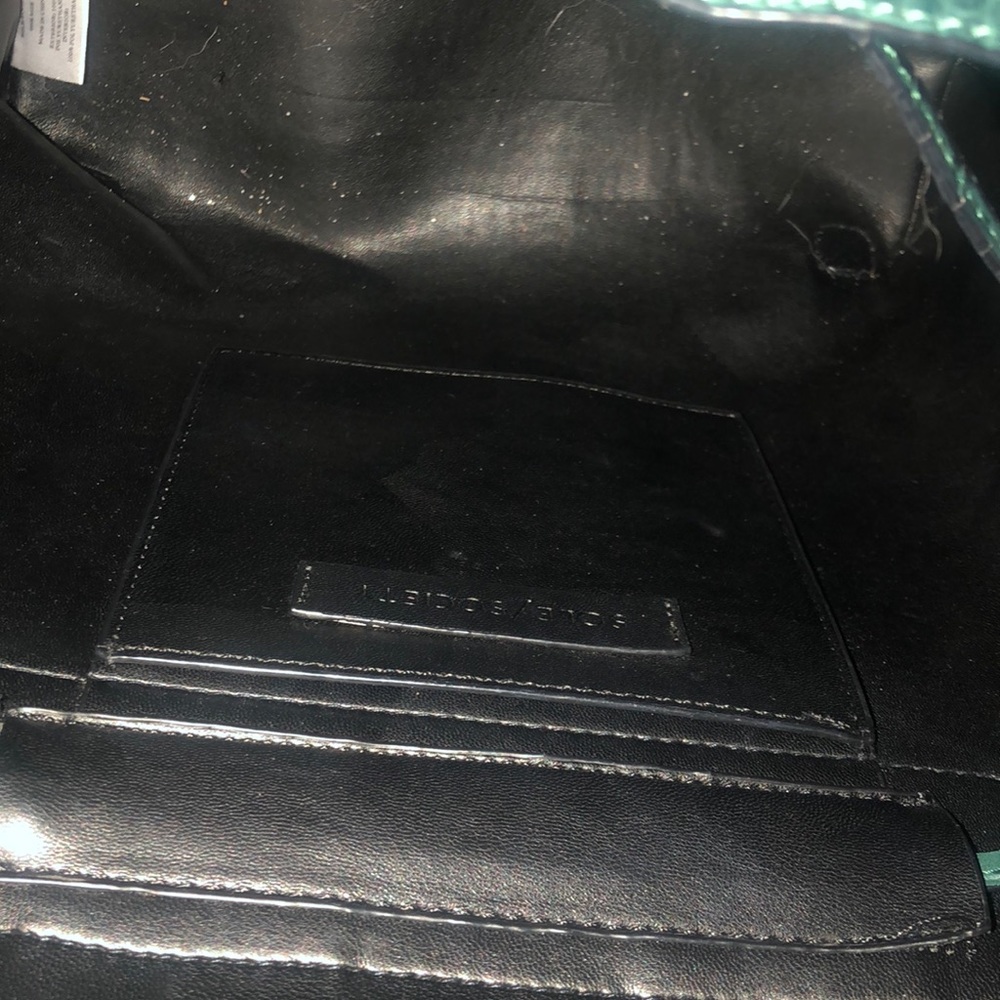 Emerald Faux Croc Backpack - Picture 4 of 4